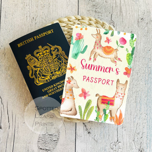 Personalised my first passport cover for Children's holiday