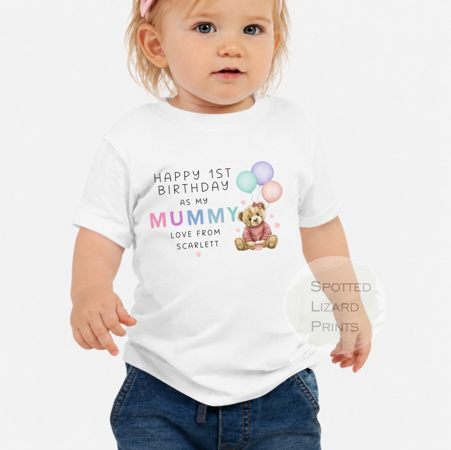 Happy Birthday Mummy Babygrow, 1st Birthday as my Mummy, Mummy Birthday Gift, Mum Birthday Gift, New Mum Gift, Birthday Baby vest, Sleepsuit