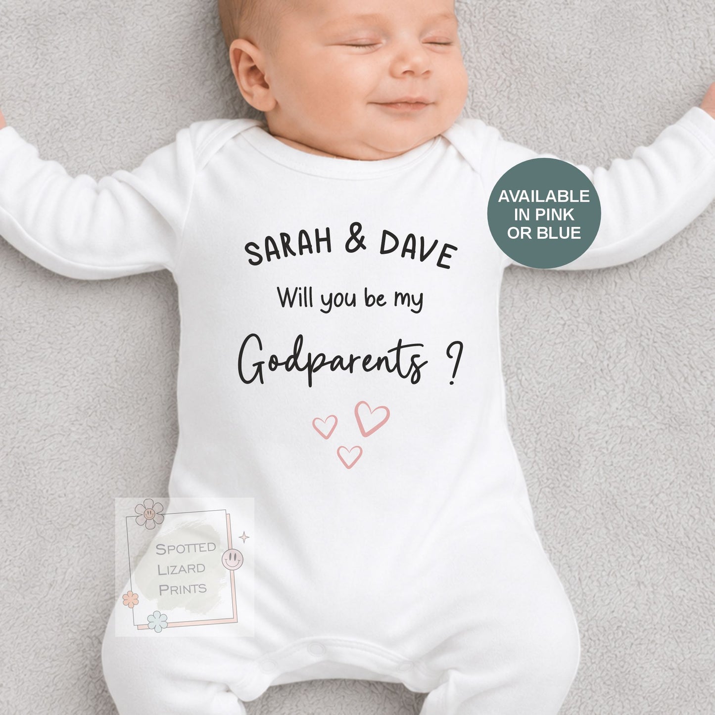 Personalised Godparents Proposal Baby Vest, Will You Be My Godparents Baby Sleepsuit, Custom Christening Proposal Outfit, Baptism Gift