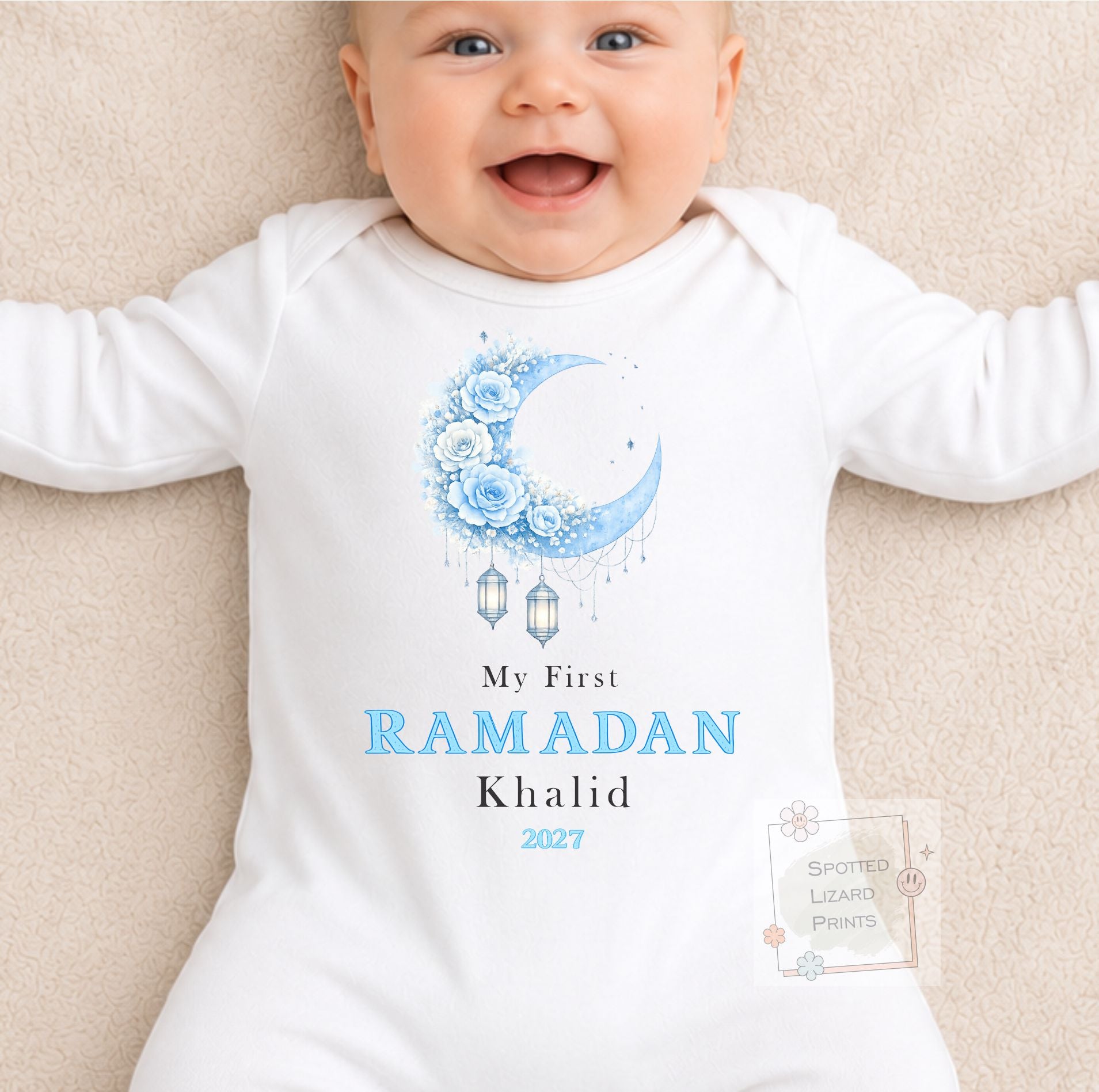 My First Ramadan Baby Bodysuit | Personalized Baby Eid Outfit | Eid al-Fitr or Eid al-Adha | First Eid Gift | Ramadan Baby Sleepsuit