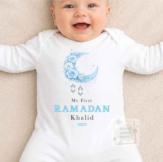 My First Ramadan Baby Bodysuit | Personalized Baby Eid Outfit | Eid al-Fitr or Eid al-Adha | First Eid Gift | Ramadan Baby Sleepsuit