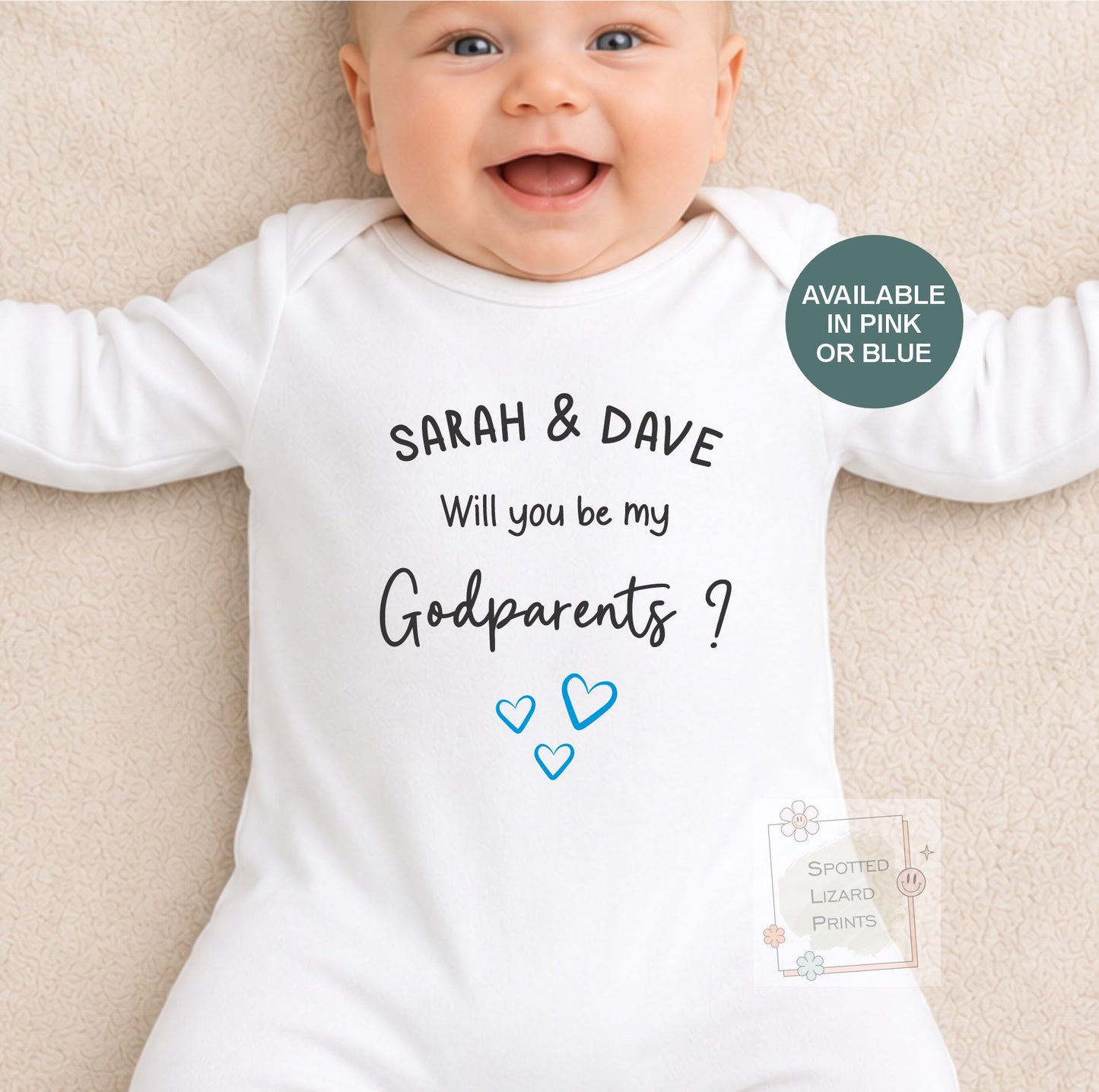 Personalised Godparents Proposal Baby Vest, Will You Be My Godparents Baby Sleepsuit, Custom Christening Proposal Outfit, Baptism Gift