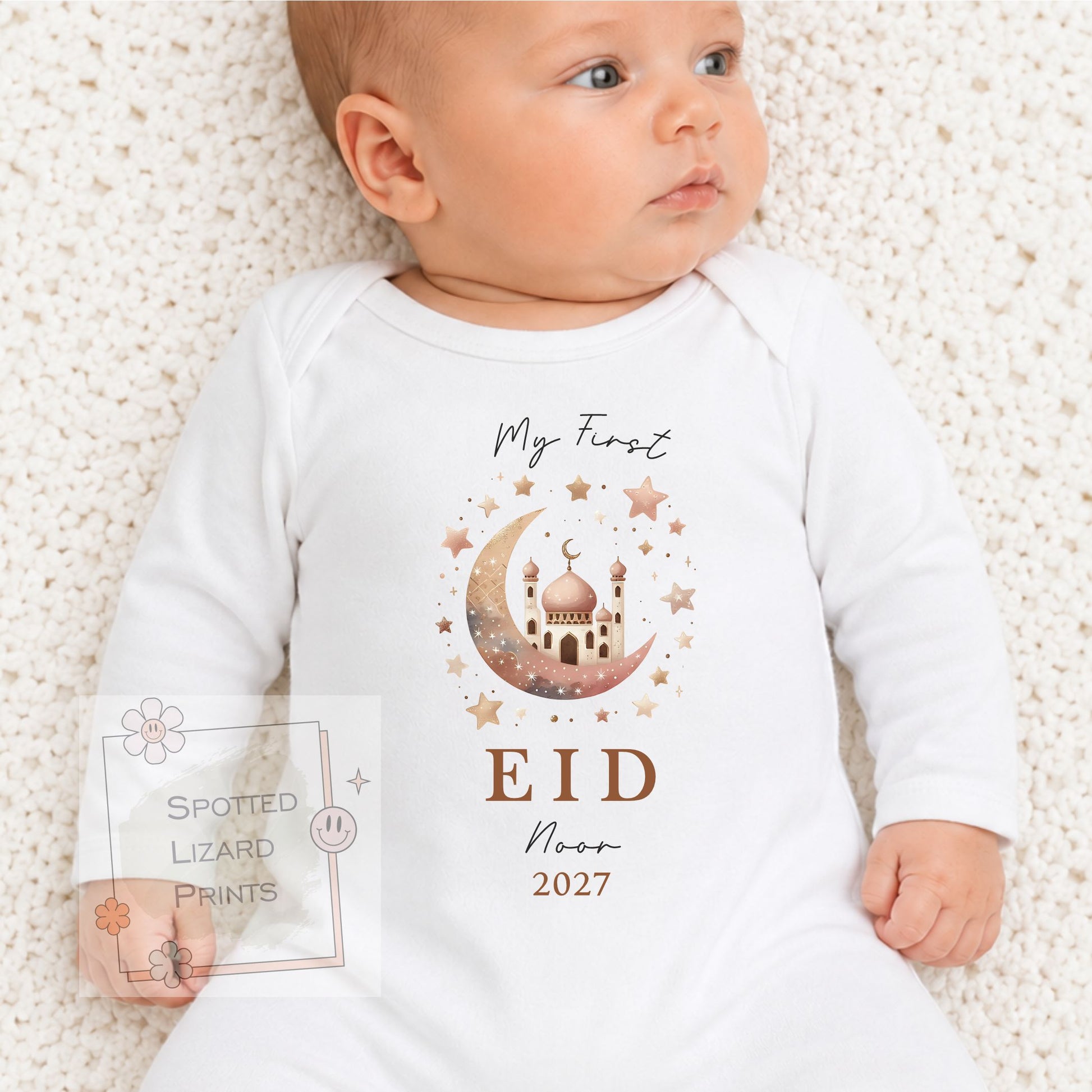 My First Ramadan Baby Bodysuit | Personalized Baby Eid Outfit | Eid al-Fitr or Eid al-Adha | First Eid Gift | Ramadan Baby Sleepsuit