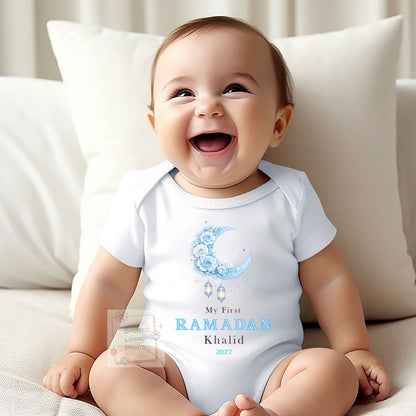 My First Ramadan Baby Bodysuit | Personalized Baby Eid Outfit | Eid al-Fitr or Eid al-Adha | First Eid Gift | Ramadan Baby Sleepsuit
