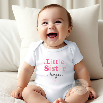 Personalised Pastel Big Brother, Big Sister, Little Brother, Little Sister, T-Shirts for Kids - Pregnancy Announcement Gift