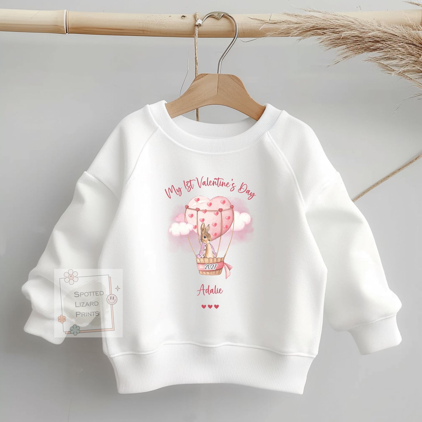 My First Valentine’s Day Baby Grow | 1st Valentine's Day Baby Sleepsuit & Vest | Baby Valentine Outfit | Valentine Sweatshirt