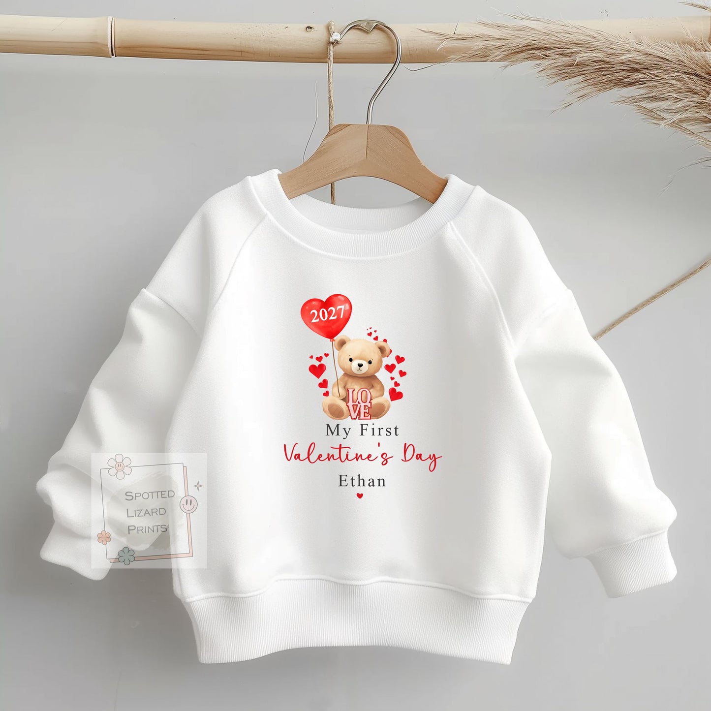 Personalised My First Valentine's Day Baby tee | 1st Valentine's Day Baby Sleepsuit & Vest | Baby Valentine Outfit | Valentine Sweatshirt