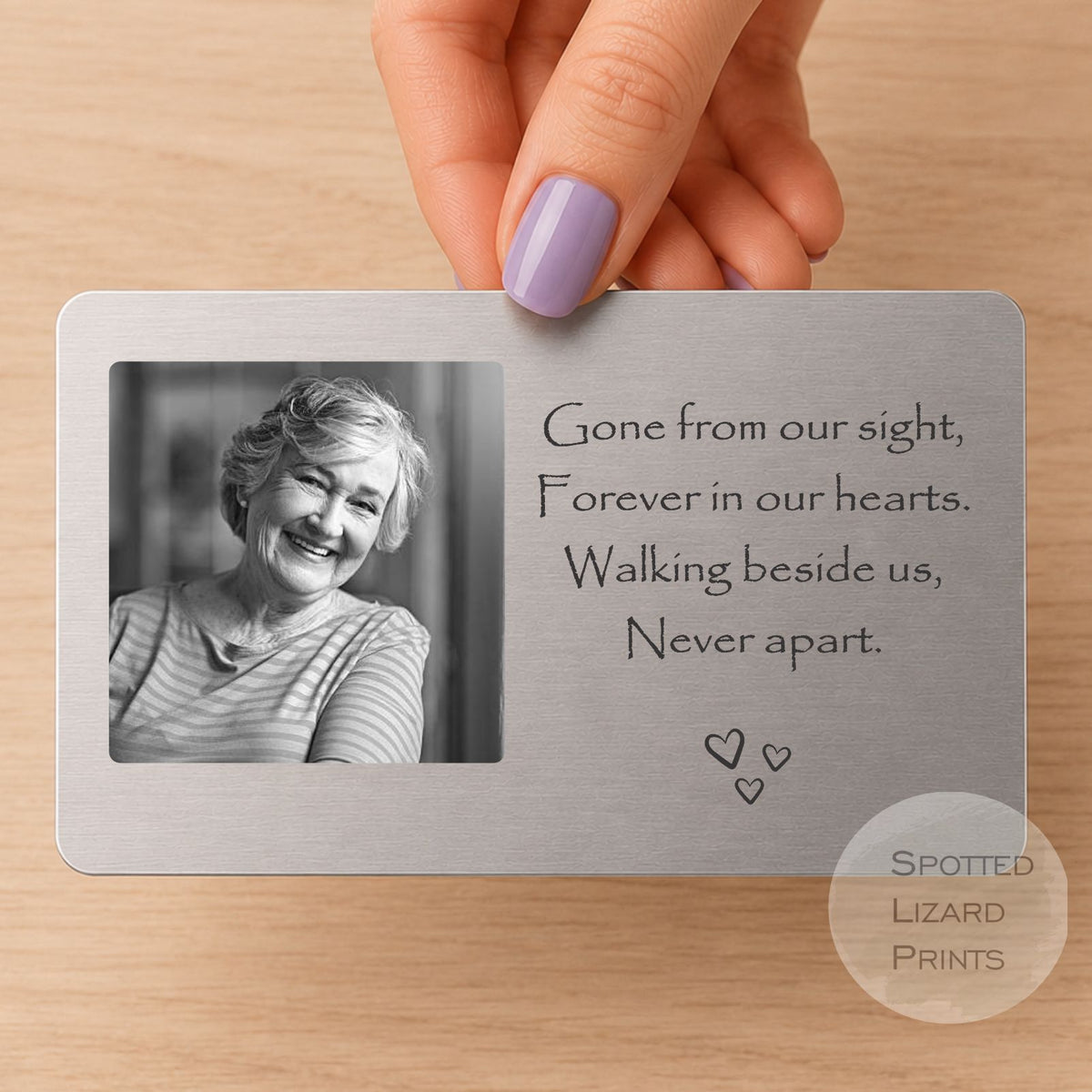 Personalized Memorial Wallet Card | Custom Photo Memory Card | Sympathy Gift | In Loving Memory Keepsake | Bereavement Gift