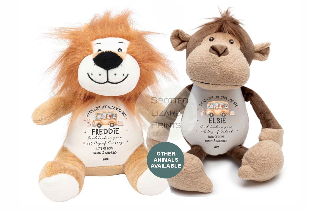 personalised first day of school teddy