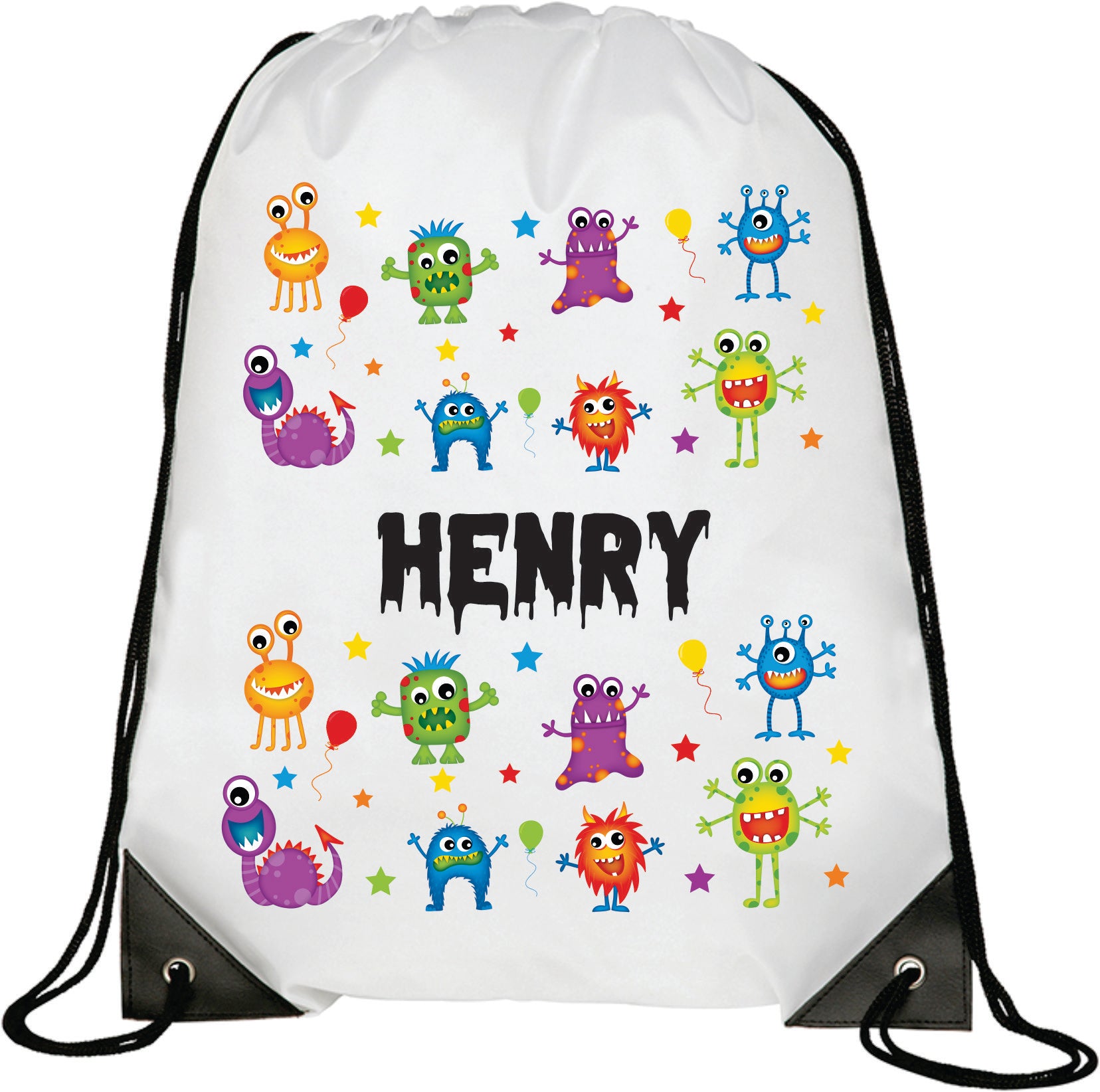 monster drawstring bag