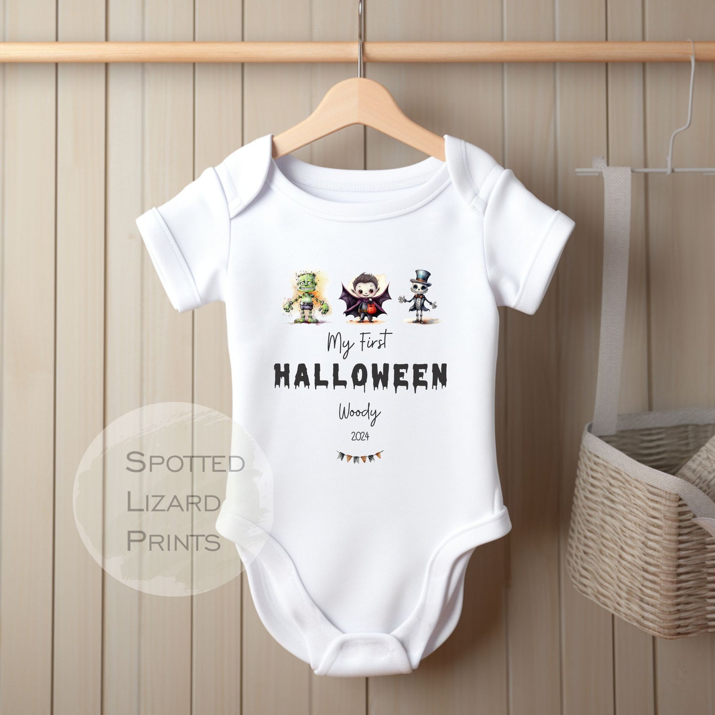 My First Halloween Monster Baby Vest