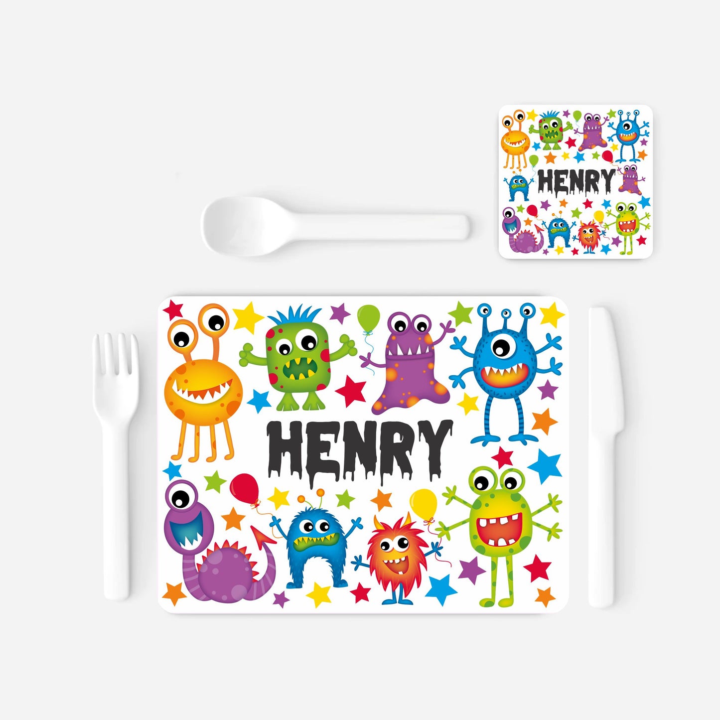 Personalised Monster Placemat set for Children