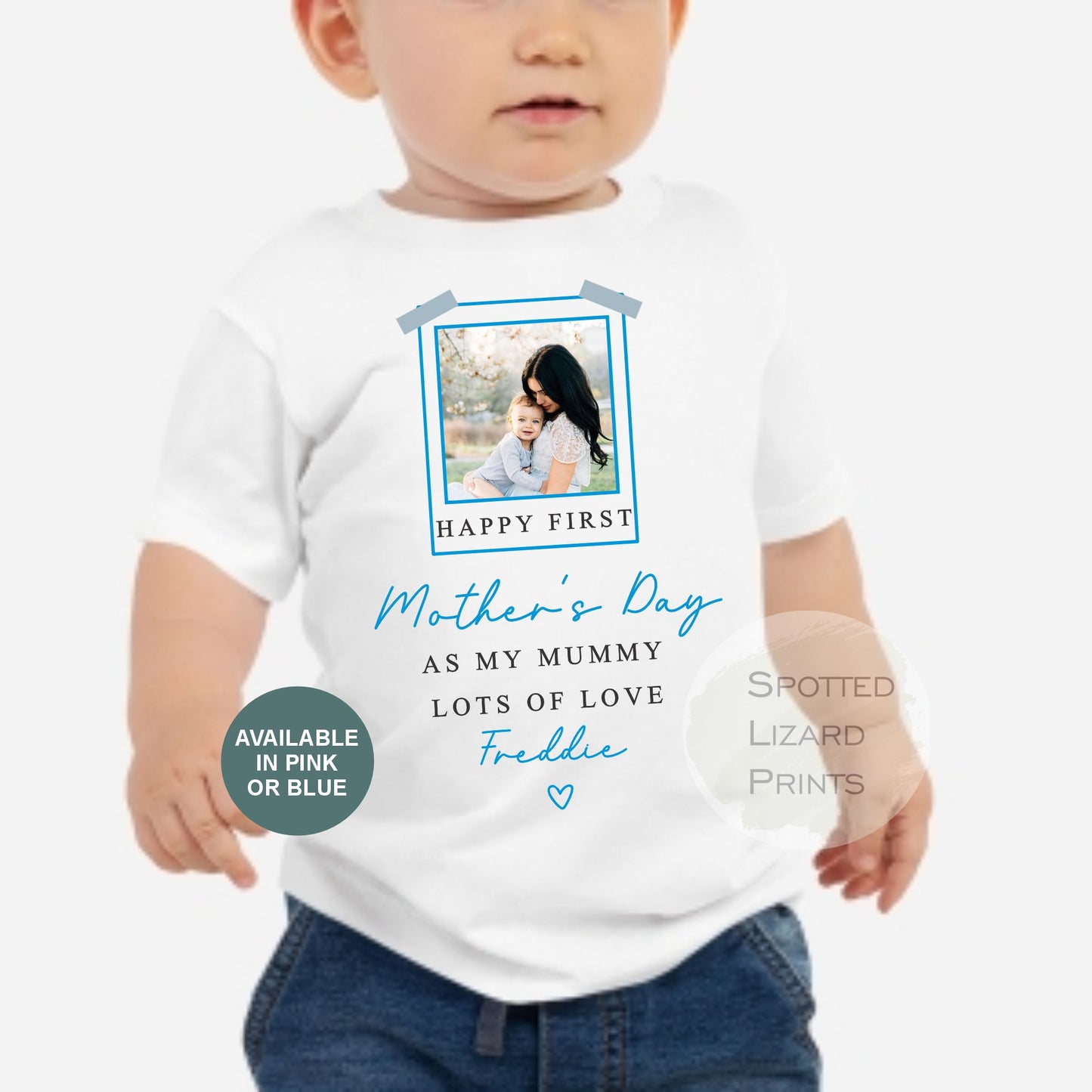Happy First Mother’s Day Mummy Baby Outfit Personalised, 1st Mother’s Day Gift from Baby, Custom Baby Vest Sleepsuit or T-Shirt, Mum Gift