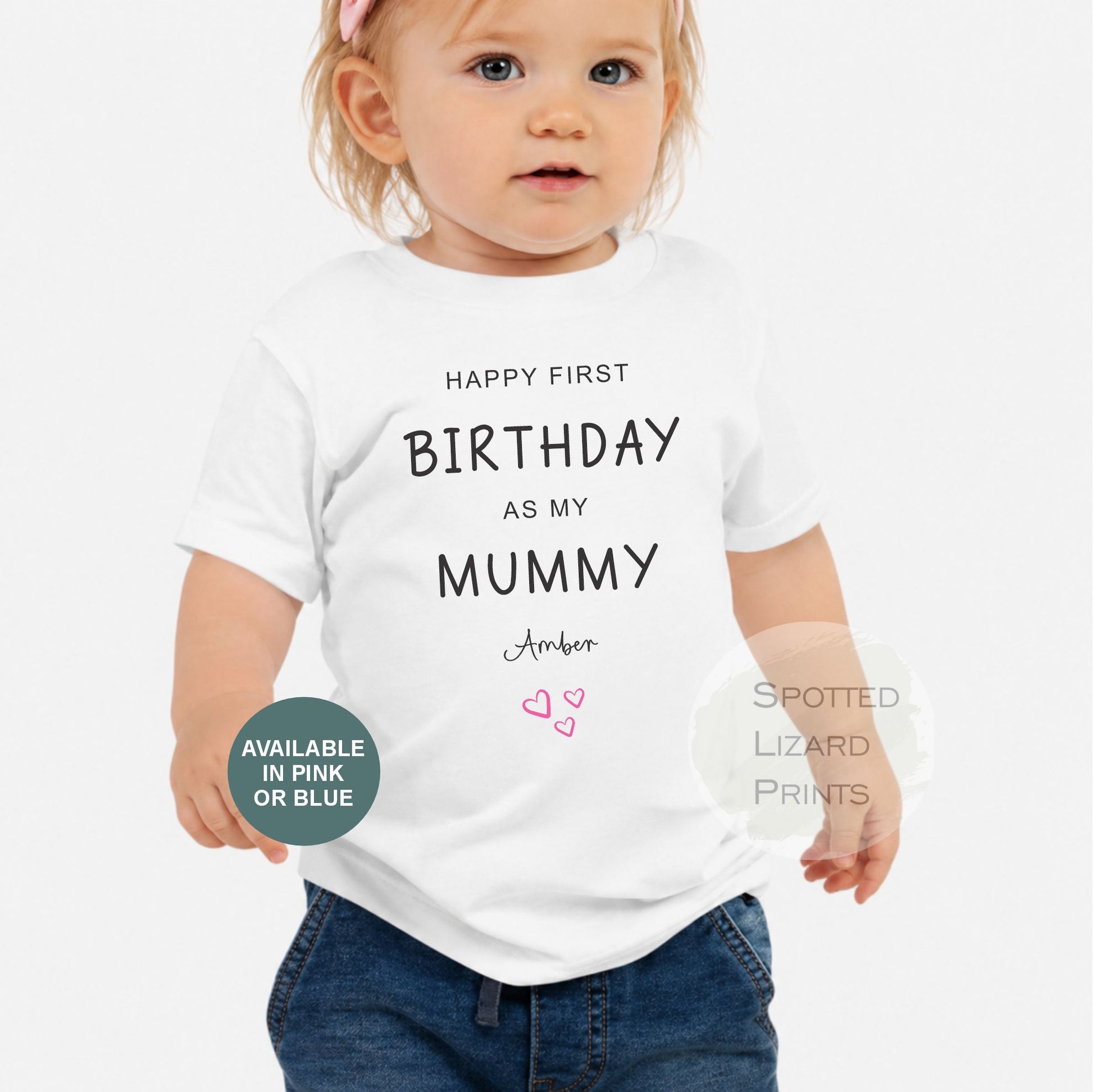 Happy First Birthday MUMMY Baby Outfit (First Birthday 1st Birthday Mummy Mum Birthday l New Mum Gift)