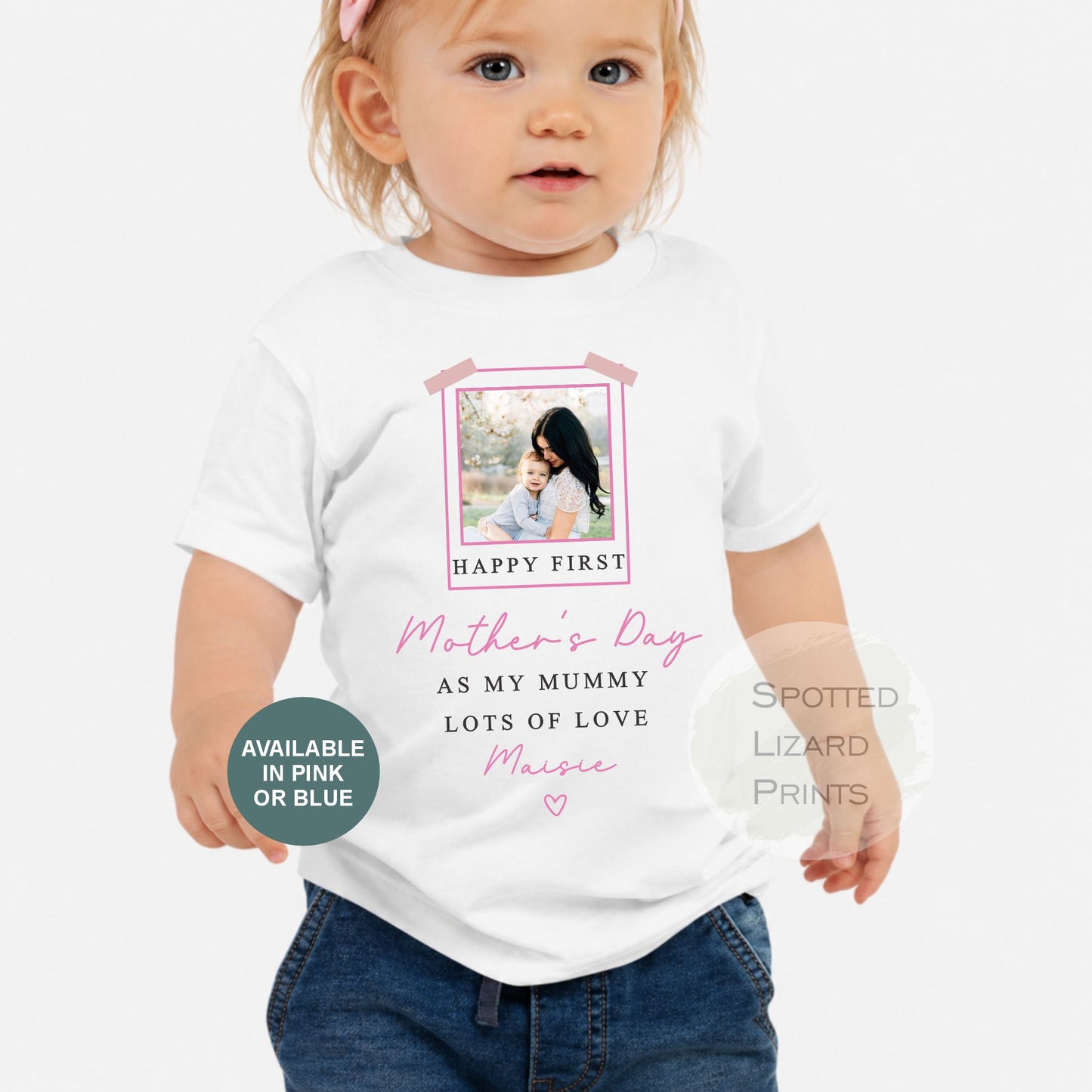 Happy First Mother’s Day Mummy Baby Outfit Personalised, 1st Mother’s Day Gift from Baby, Custom Baby Vest Sleepsuit or T-Shirt, Mum Gift