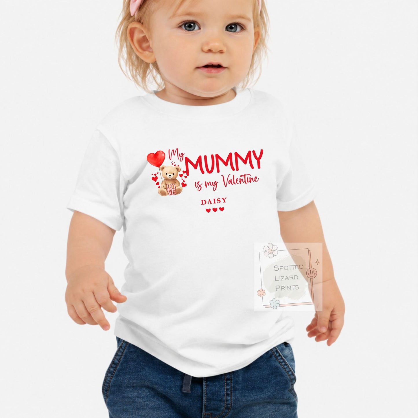 My Mummy Is My Valentine Outfit | Personalized Baby Valentine's Sleepsuit | Custom Baby Name Shirt | Baby Valentine's Sweatshirt