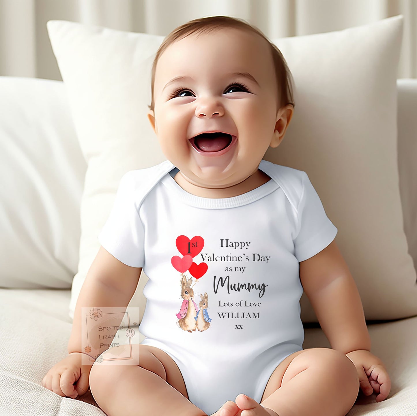 Personalised First Valentine's Day as my mummy  Baby Bodysuit, Baby Valentine's Outfit | Valentines Sleepsuit, First Valentine Sweatshirt