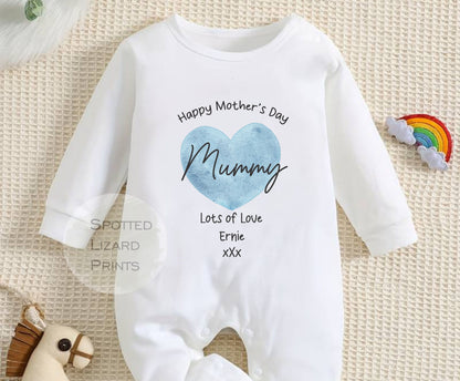 Happy Mother's Day MUMMY Baby Outfit (First Mother's Day 1st Mother's Day Mummy l New Mum Gift | Love My Mum) Matching Sibling Mother's Day