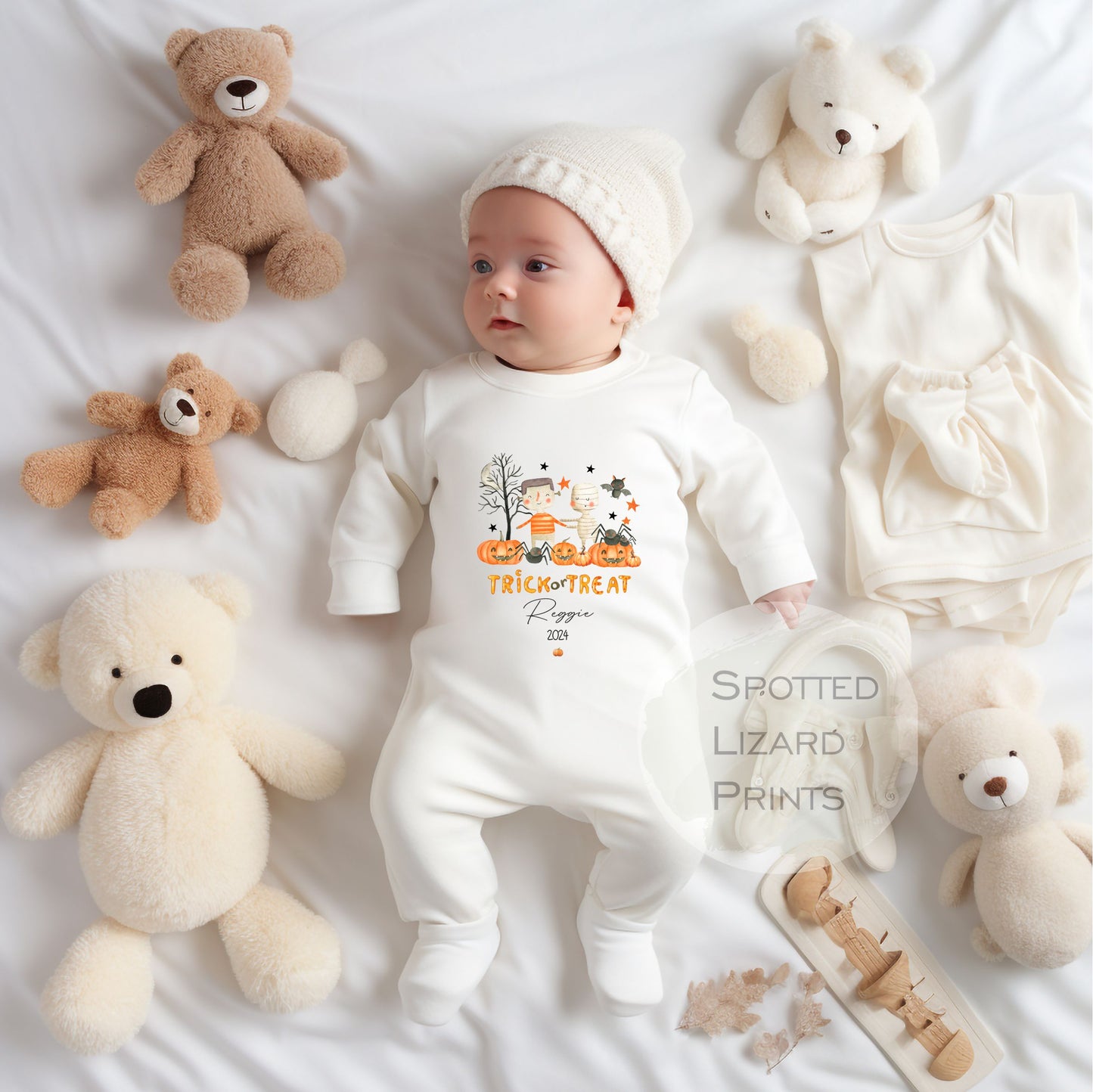 Sleepsuit personalised for Halloween