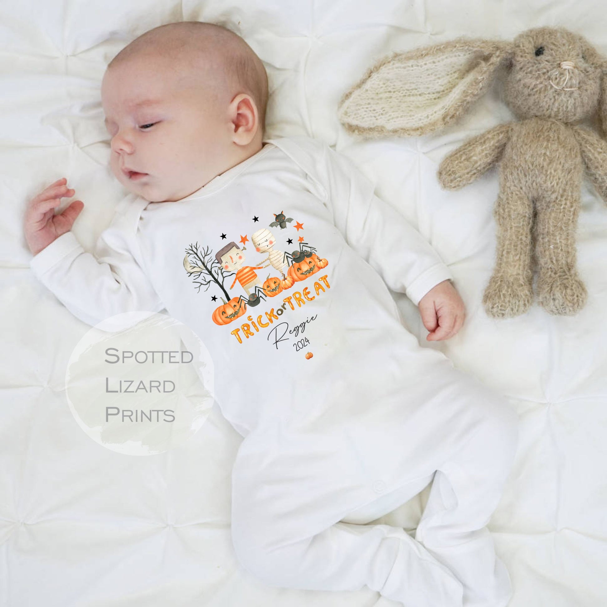 Baby Clothing personalised for Halloween