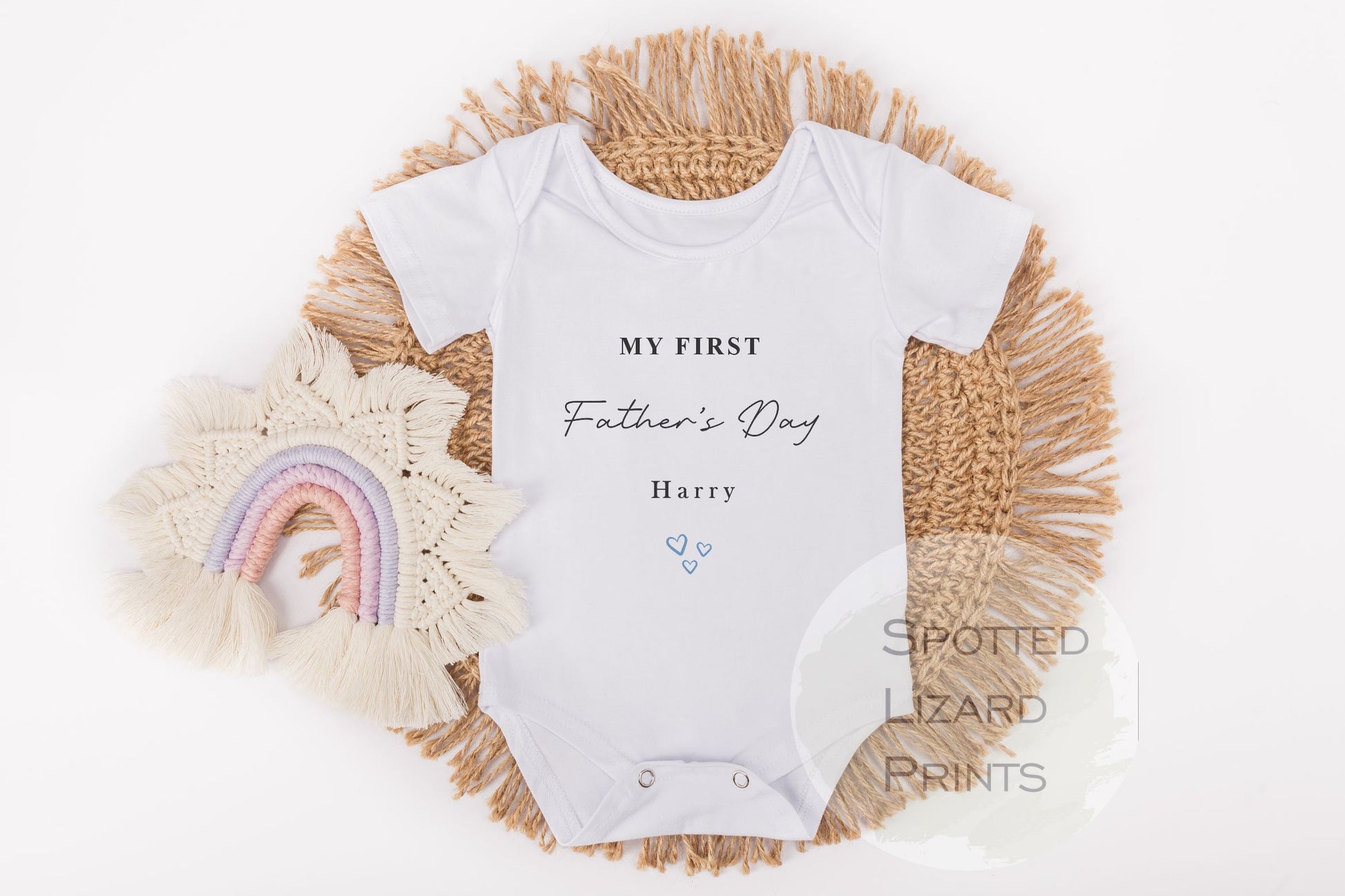 my first fathers day personalised baby vest