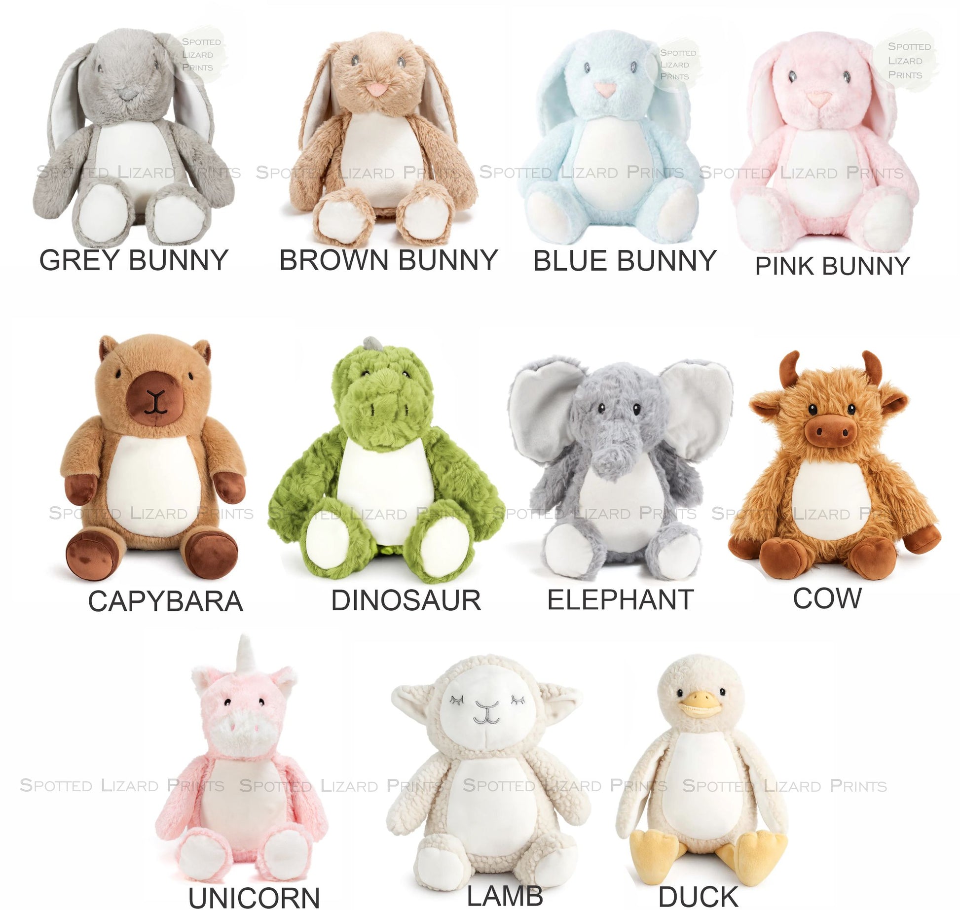 spotted lizard prints teddy range