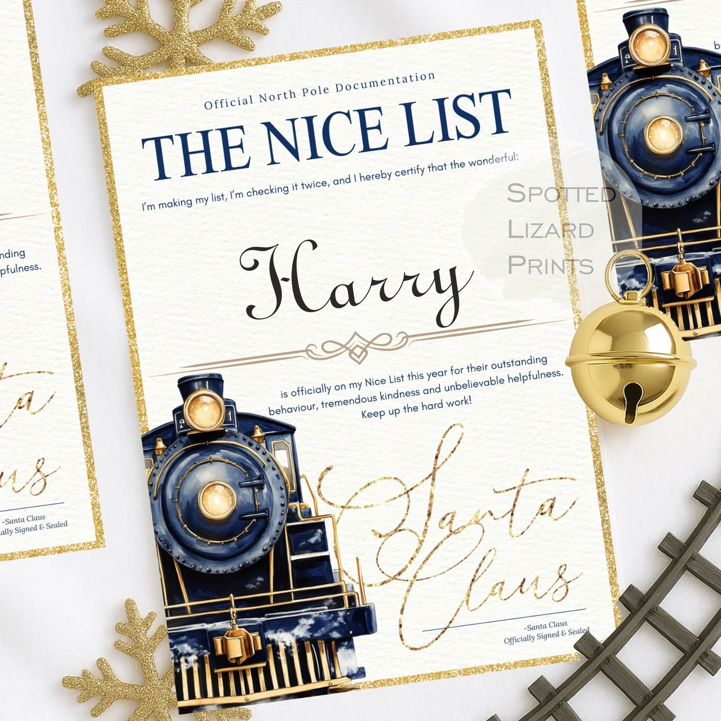 Nice List certificate