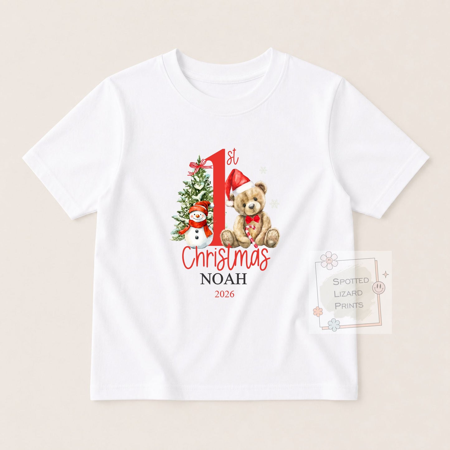 Personalised First Christmas Baby Outfit- My First Christmas Sleepsuit, Vest T-shirt, First Christmas Pyjamas First Christmas Sweatshirt