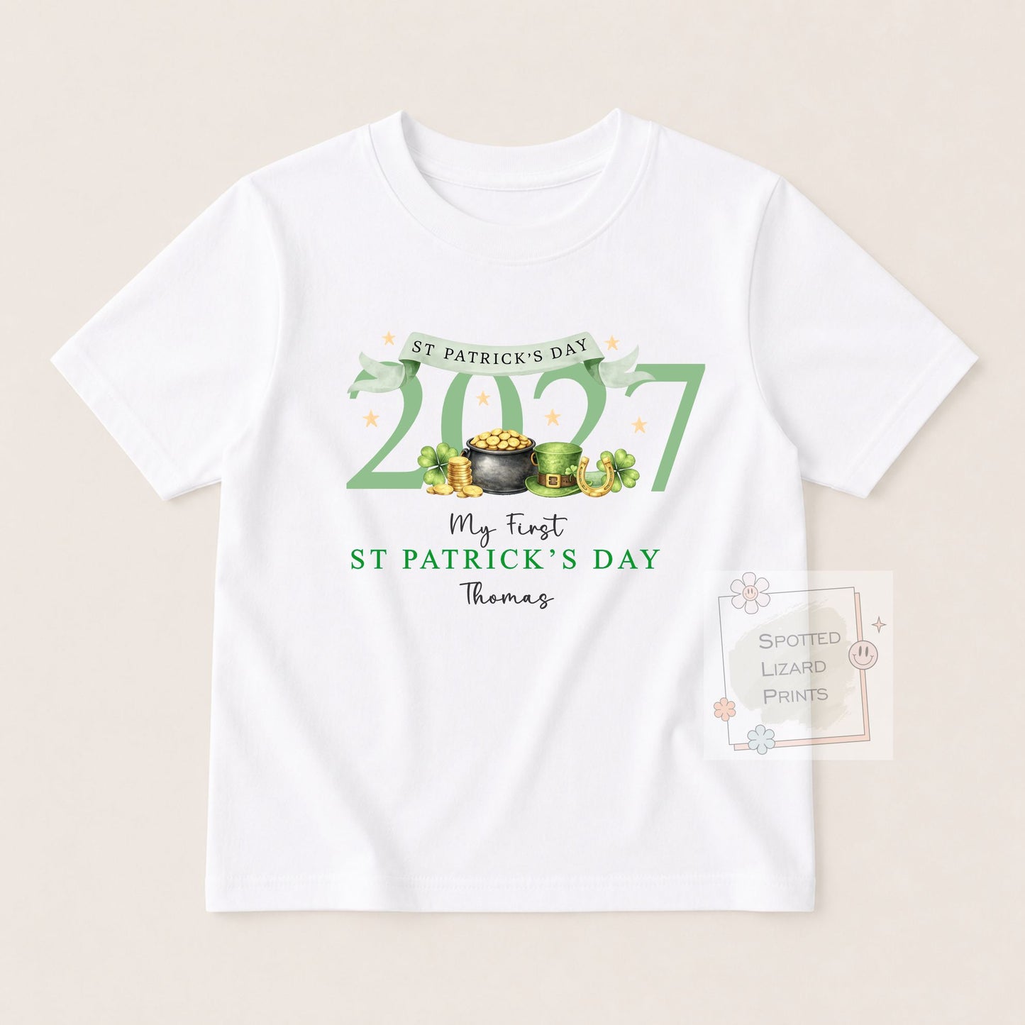 Personalized First St Patrick's Day Baby Outfit | Mo Chéad Lá Fhéile Pádraig Sleepsuit | Irish T-shirt | St Patrick's Day Sweatshirt