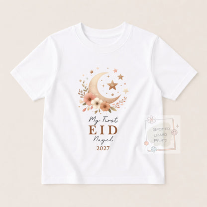 My First Eid Mubarak Baby Bodysuit | Personalized Baby Eid Outfit | Eid al-Fitr or Eid al-Adha | First Eid Gift | Ramadan Baby Sleepsuit