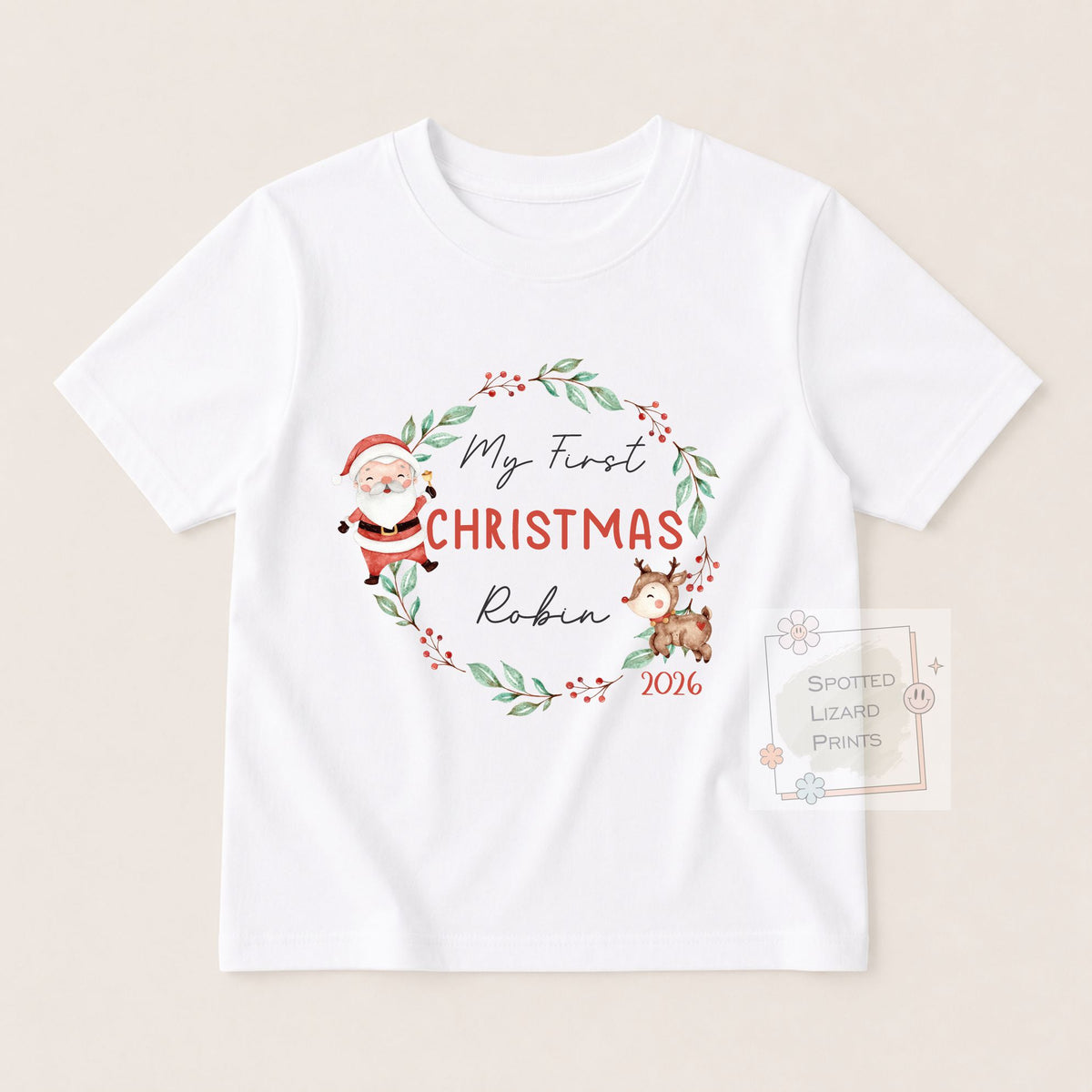 Personalised First Christmas Baby Outfit- My First Christmas Sleepsuit or Vest - 1st Xmas Cute Santa, First Christmas Pyjamas