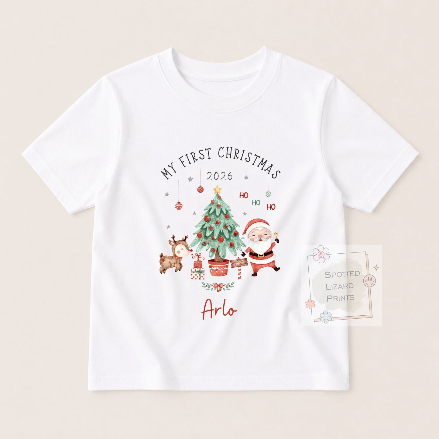 Personalised First Christmas Baby Outfit- My First Christmas Sleepsuit or Vest - 1st Xmas Cute Santa