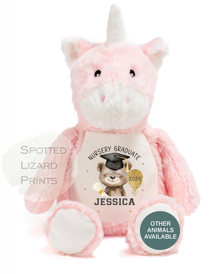 Personalised Graduation Soft Toy, Graduate Keepsake Teddy, Nursery Leaver, Preschool Leaver Teddy, Graduation Gift 2026 University Graduate