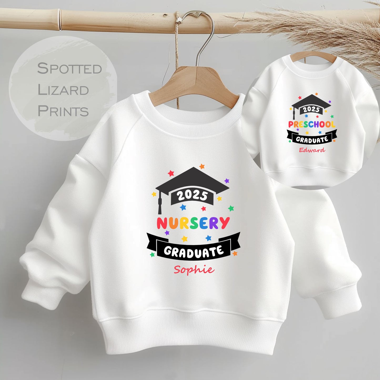 Nursery graduation Jumper. Personalised Kids Jumper. Graduation Day.