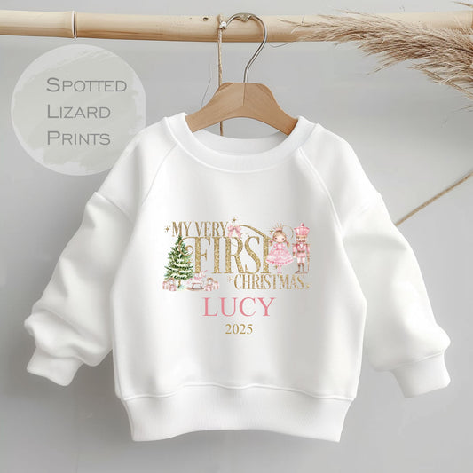 personalised My first Christmas sweatshirt
