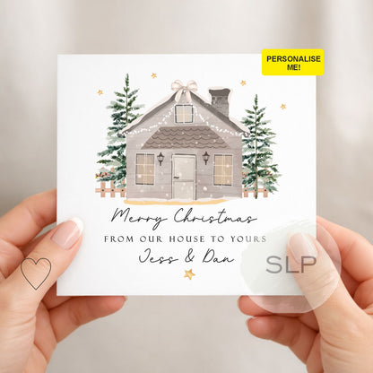 Personalised From Our House to Yours Christmas Card