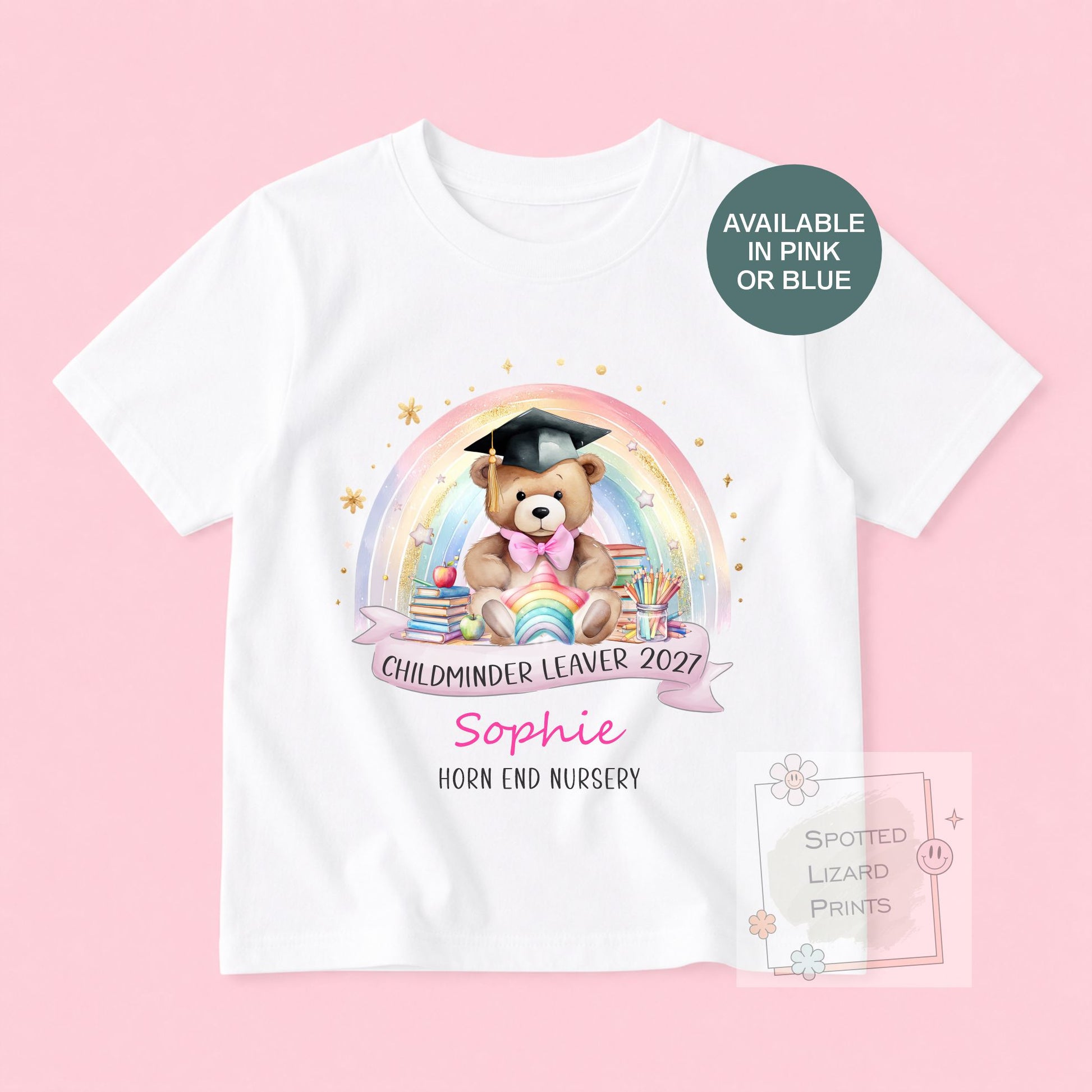 Childminder graduation T-Shirt - Personalised School Graduation T-Shirt - Nursery leaver T-Shirt - School Leaver T-Shirt
