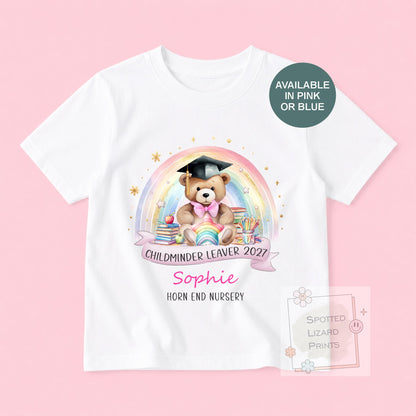 Childminder graduation T-Shirt - Personalised School Graduation T-Shirt - Nursery leaver T-Shirt - School Leaver T-Shirt