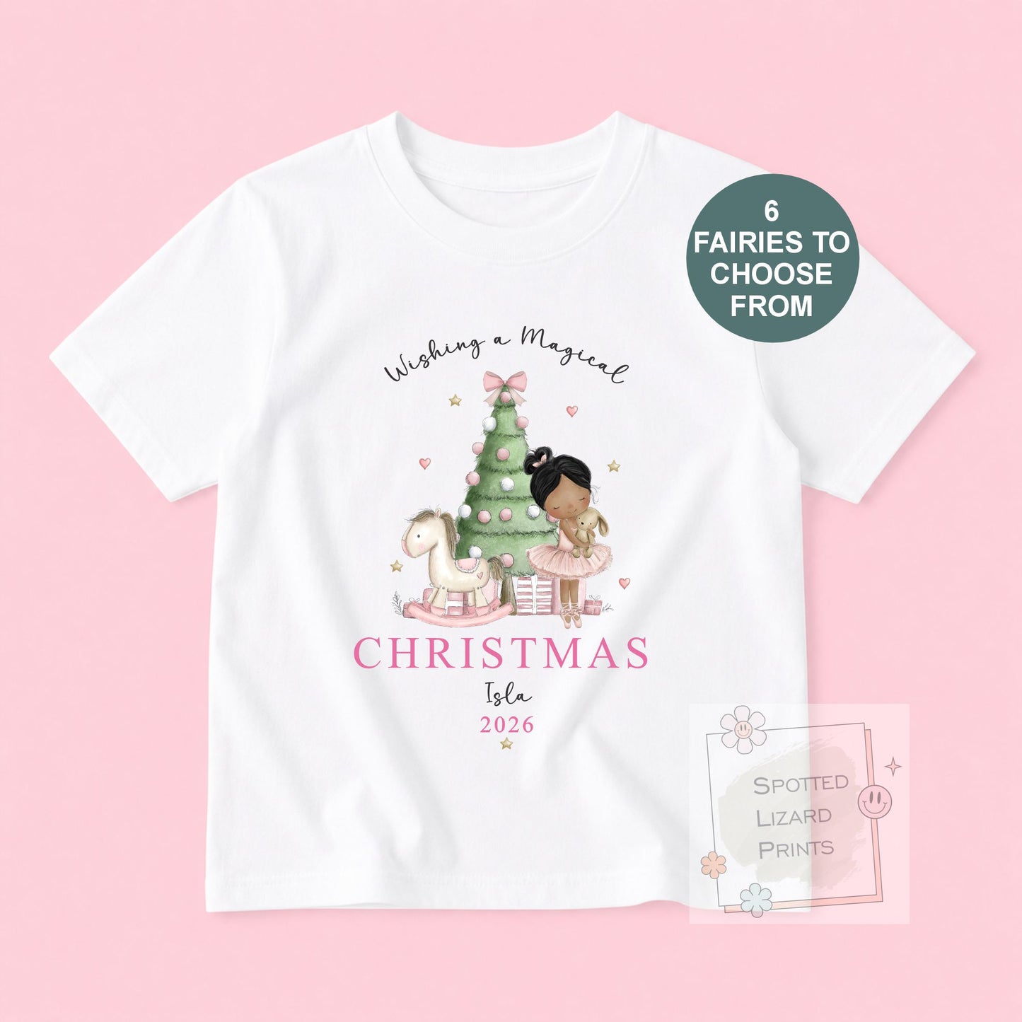 Personalised First Christmas Baby Sleepsuit, Fairy Christmas  pyjamas, Baby Girl First Christmas, Ballerina Baby Christmas Gift, Baby Vest
