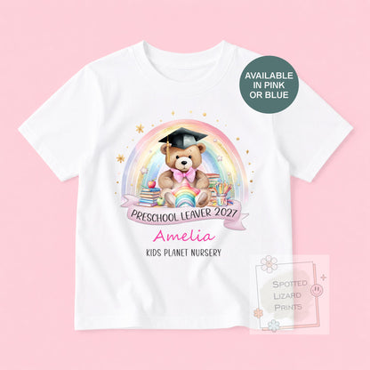 Childminder graduation T-Shirt - Personalised School Graduation T-Shirt - Nursery leaver T-Shirt - School Leaver T-Shirt