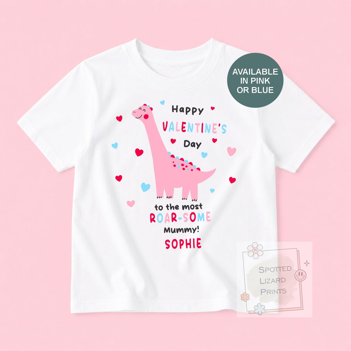 Personalised Daddy Dinosaur Valentine's Day Baby Vest - Baby Valentine's Day Outfit - Valentine's Babygrow - First Valentines Day Outfit