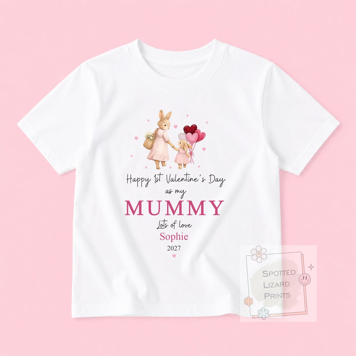 Happy 1st Valentine's Day as My Mummy | Personalised Baby Valentine's Outfit | Valentines Sleepsuit | First Valentine  Sweatshirt