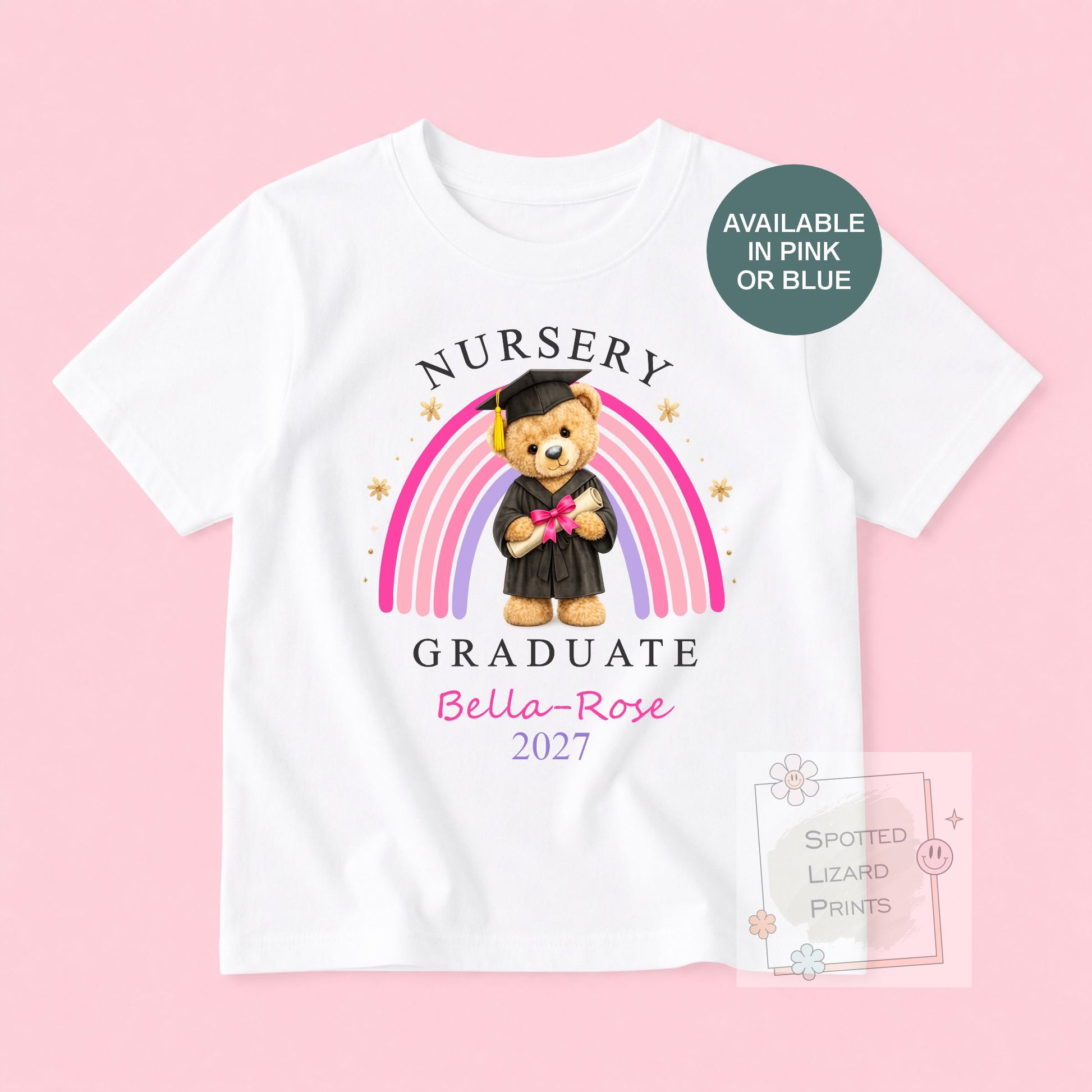 Personalised Nursery Graduation T-Shirt | Preschool Graduate Shirt | Childminder Leavers Gift | Nursery Graduation Top, Kids Graduation 2027