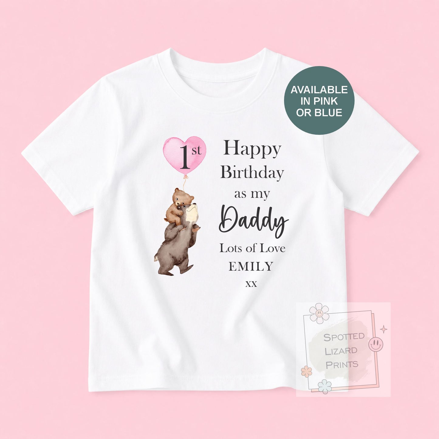 Personalised First Birthday as My Daddy Baby Vest | Daddy Birthday Gift From Baby | Custom Baby Bodysuit Sleepsuit | Daddy Birthday Outfit