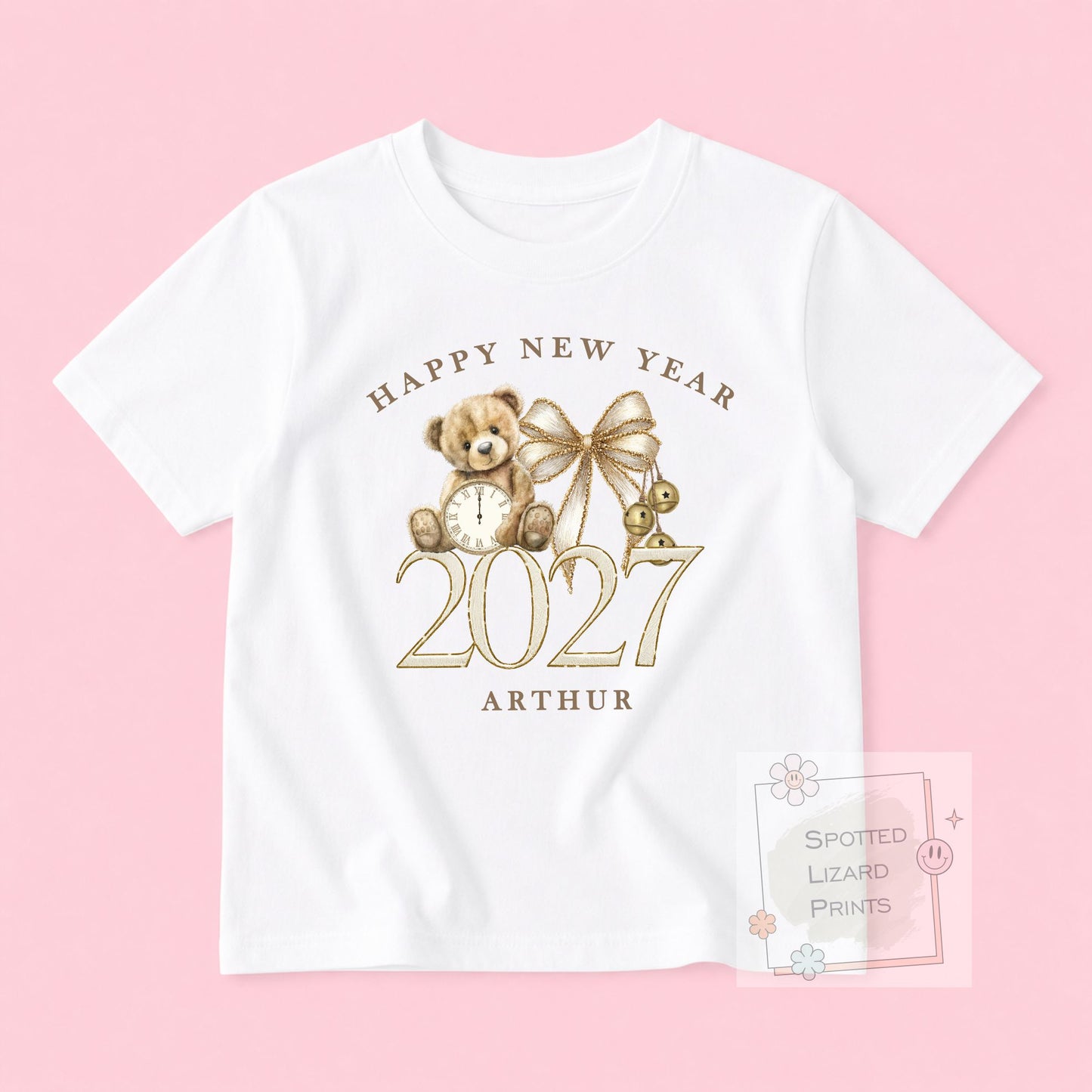 Personalised First New Years Eve Baby Outfit- My First New Years Eve Sleepsuit - 1st New Year Teddy