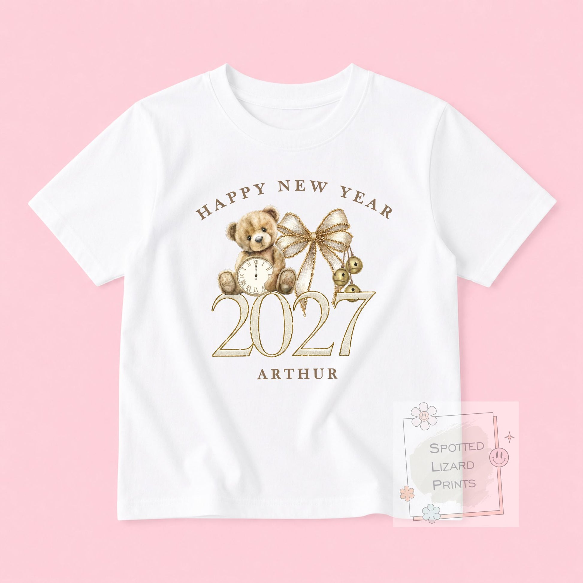 Personalised First New Years Eve Baby Outfit- My First New Years Eve Sleepsuit - 1st New Year Teddy