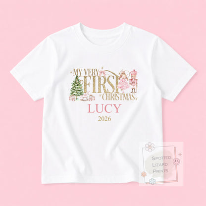 Personalised First Christmas Baby Sleepsuit- My First Christmas Jumper - First Christmas Baby Vest, 1st Xmas, First Christmas Sweatshirt