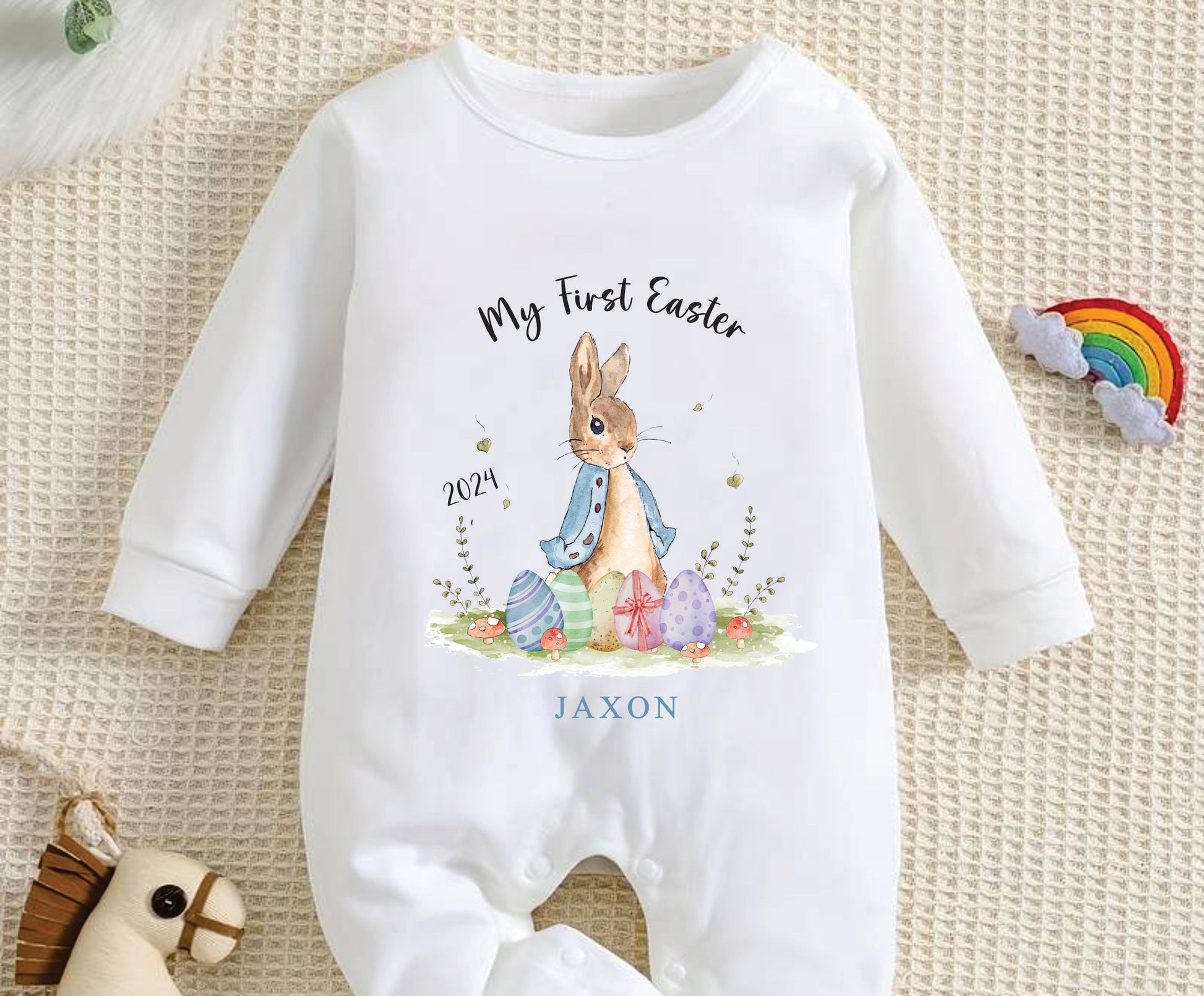 My first easter baby clothing personalised