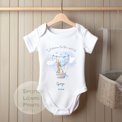 Peter rabbit new baby announcement vest