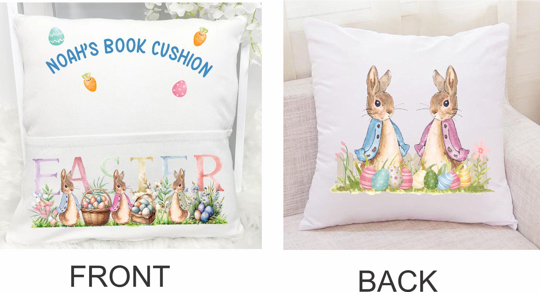 easter rabbit cushion